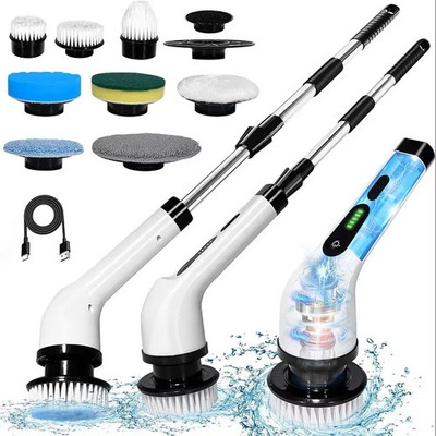 Profi Elektrische Reinigungsbürste - 9 Köpfe, Dual-Speed, IPX7 wasserdicht