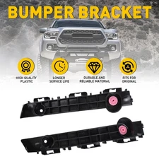Front Bracket Bumper Pair Right Left 2016-21 Support Retainer For Tacoma Toyota