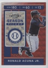 2020 Chronicles Contenders Optic Ruby Wave Prizm /199 Ronald Acuna Jr #21 0m4q