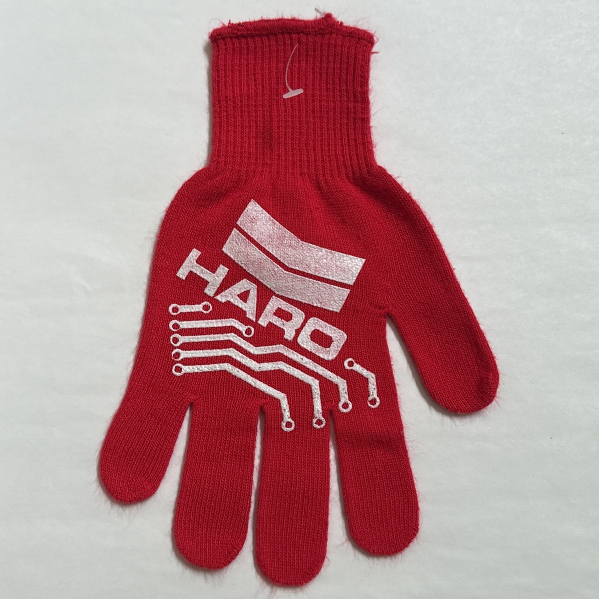 1- Red Haro Freestyler Master Sport - BMX Gloves 1980's Rare NOS