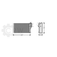 WäRmetauscher Innenraumheizung FüR CitroëN C2 1.6 VTS Bj.05-09