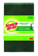 Scotch Brite Heavy Duty Scour Pads 3 Count Reusable Kitchen Cleaning Sponge Pack