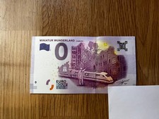 2016-1 Miniatur Wunderland Hamburg 0 &euro; Null Euro Schein Souvenirschein