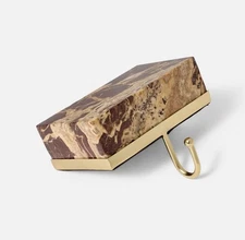 Marble Stocking Holder Brown/Red Threshold with Studio McGee Holiday Hanger
