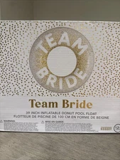 Team Bride 39 Inch Inflatable Donut Pool Float