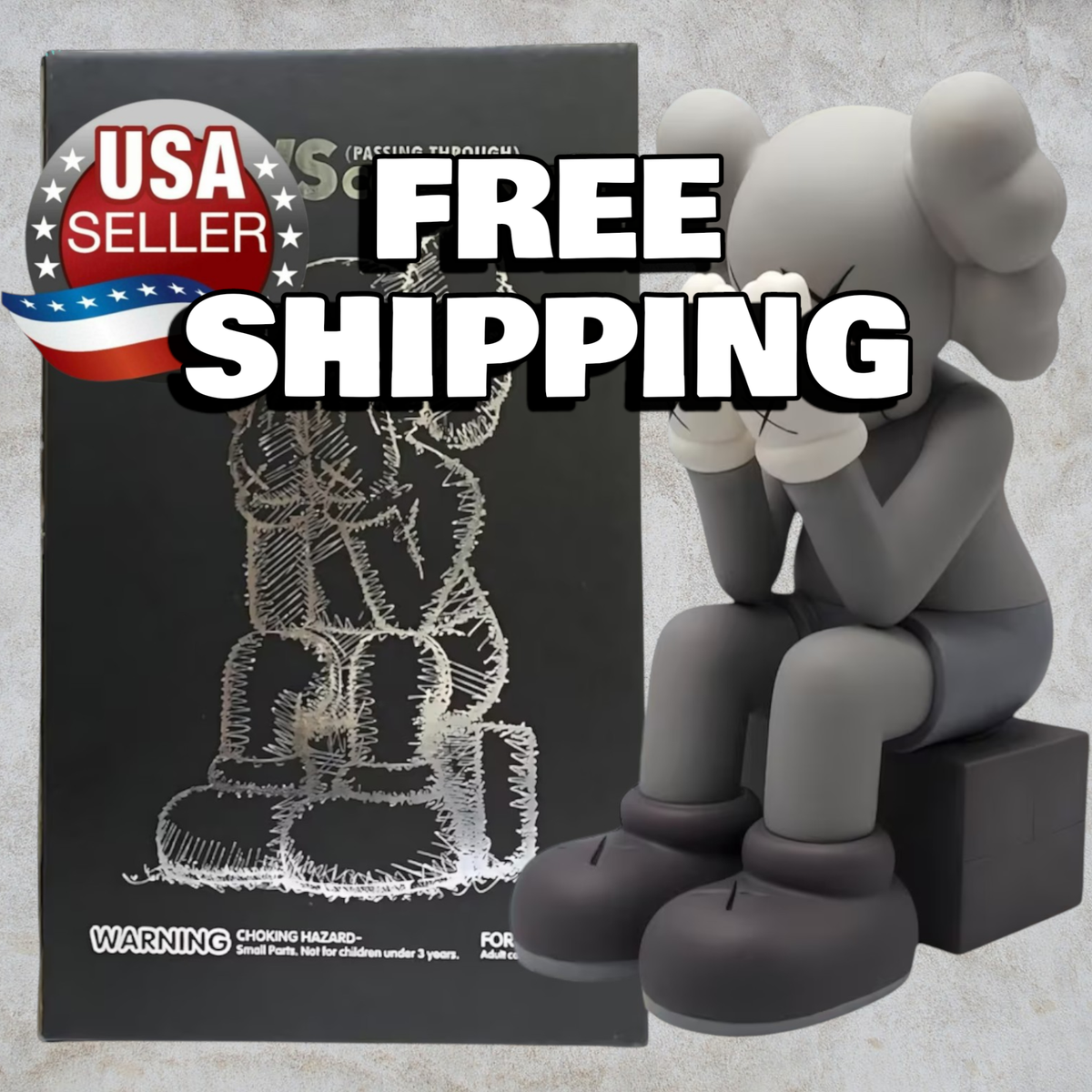 8 inch With Cardboard Box Gray Passing Through Figure-US SELLER | eBay