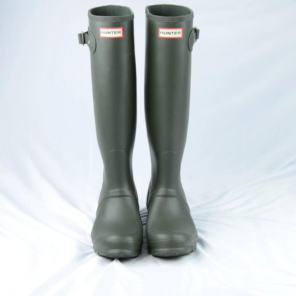 Botas de lluvia altas originales Hunter para mujer verdes talla 8 Foto 2 de 4