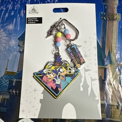 Disney Parks A Goofy Movie Powerline Stand Out World Tour Keychain Bag Charm