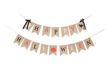 Happy Halloween Banner Banner Garland Halloween Decorations for Burlap