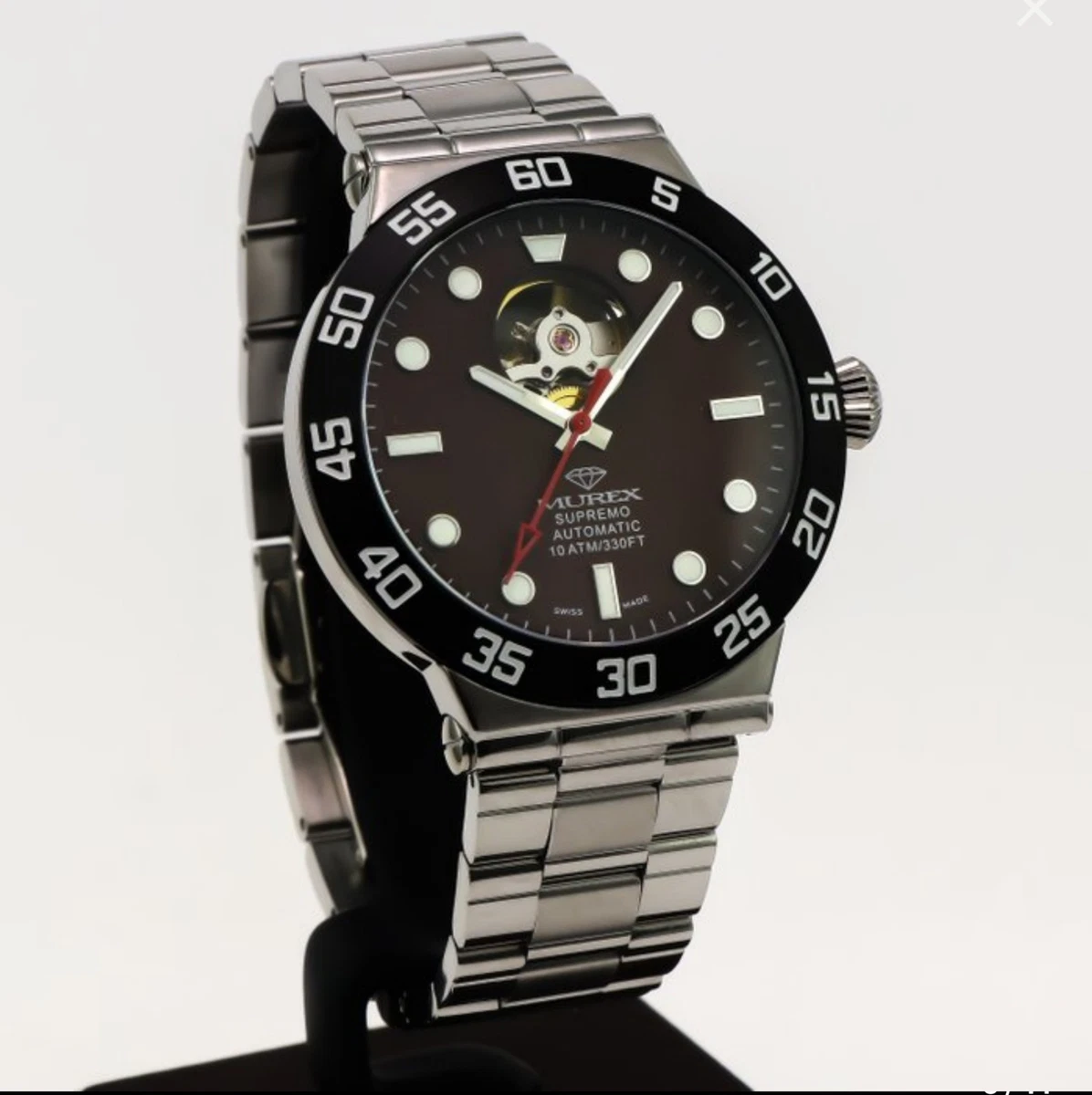 SUPREMO • Open Heart • Automatic Swiss Watch • Murex • Stainless