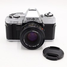 Minolta X-370 35mm SLR Film Camera with a Minolta MD 50mm f/2 Lens USED