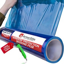 Blue Window Protection Film 1 roll- 12" x 200' Surface Protection Film Temporary