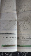 WWII D-Day Map Utah Beach North (Ravenoville) 1944 Declassified DOD 1958 – Norma