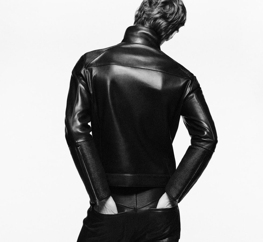 Black Lambskin LEATHER BIKER JACKET LUDOVIC DE SAINT SERNIN x ZARA Size S/SMALL image 4