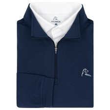 Rhoback The Solid Fleet Navy Performance Q-Zip USA Exclusive Men s Large NEW