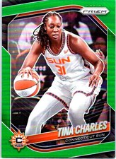 2025 Panini Prizm WNBA #3 Tina Charles Green Prizms