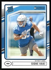 2024 Donruss #332 Sione Vaki Rookie RC Detroit Lions football card