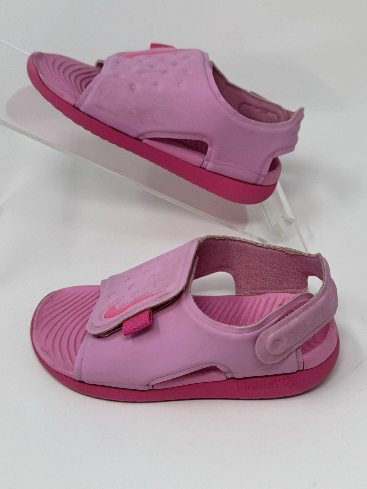 NIKE Sunray Adjust 5 Youth 8C Sandalo Scarpe Acqua Rosa Scivoli Regolabile