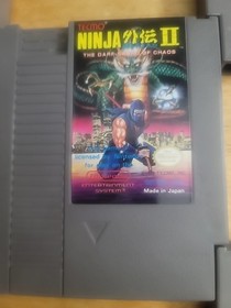 5 NES GAME LOT - Ninja Gaiden II, Operation Wolf, Ljn NFL, Ljn Jaws, Baseball