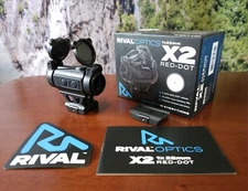 Rival Arms X2 Red Dot 1x22mm 2 MOA Red Dot Rifle Sight - RA-RA8122BN