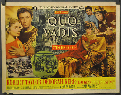 Quo Vadis 1951 Original 55.9X71.1cmA '' Film Poster Robert Taylor Deborah Kerr