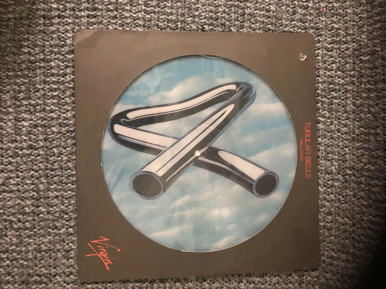 Mike Oldfield Lp Picture Disc Tubular Bells 1973 V. G Virgin Records