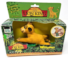 Vintage Disney The Lion King Watchums Stuffed Animal Digital Watch WORKS NEW 