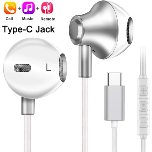 HIFI Bass Stereo Wired Earbuds Headset In-Ear Ohrhörer Kopfhörer Mikrofon 3,5 mm USB-C - Bild 17 von 21