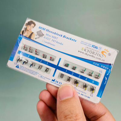 Brackets Ortodoncia 10-Pack Dental Orthodontic Braces Brackets - Mini MBT Style 0.022" Slot With Hooks Braces For Teeth - Foto 6
