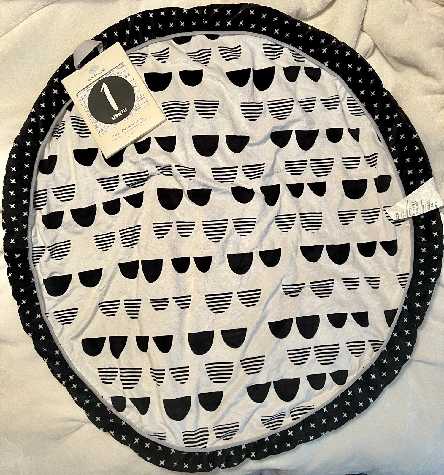Cloud Island Infant Activity Mat & Milestone Cards Monthly with Acheivements