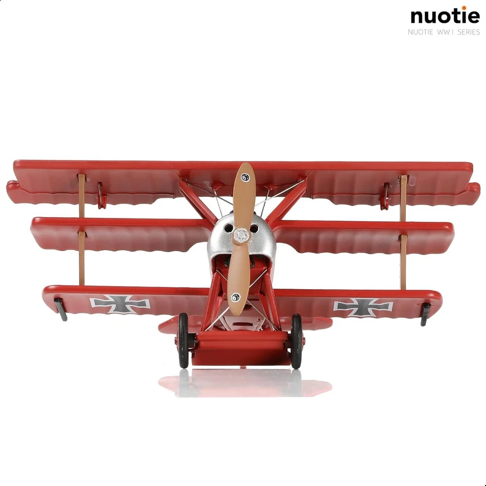 NUOTIE 1/72 Fokker Dr.1 Red Baron World War I Fighter Alloy Metal Die-cast - Image 4 of 4
