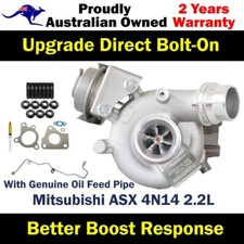 Turbo Pros Billet Turbo Charger+Oil Feed Pipe For Mitsubishi ASX 4N14 2.2L