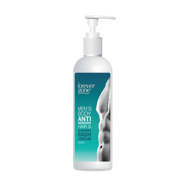 Forever Gone Mens Body Anti Ingrown Hair Shaving Rash Cream No