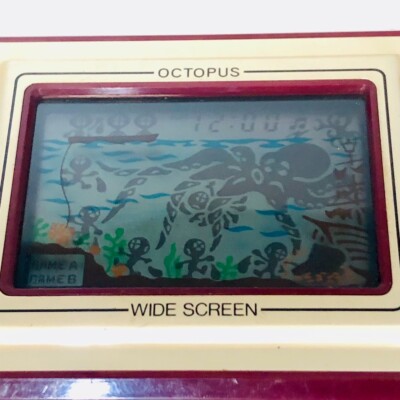 Nintendo Game & Watch Wide Screen Octopus Oc-22 Boxed MIJ 1981