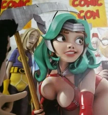 Andrew Hickinbottom COMIC-CON CURVES Cartoon & Comic Pop Surreallism Pinup PRINT