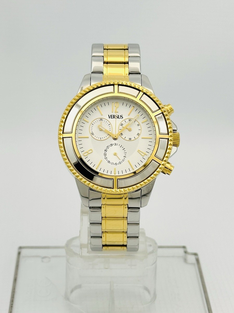 Versus by Versace SGN060013 Unisex Tokyo Silver Dial Two-Tone