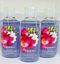 Bath and Body Works FREESIA SHOWER GEL 10 FL OZ/295 ML SET OF 3 