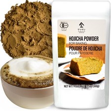Japanese Green Tea Organic Roasted Hojicha Powder 80g Free Shipping YAMASAN