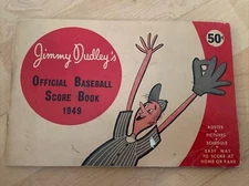 Jimmy Dudley’s 1949 Official Baseball Score Book Cleveland Indians 