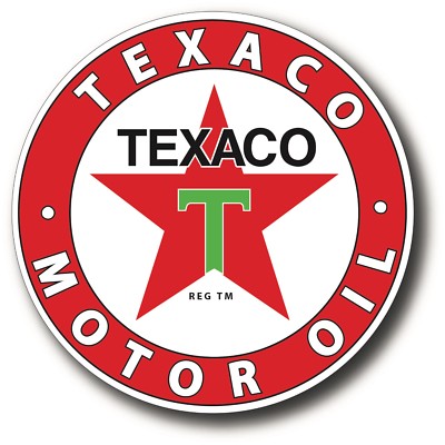 TEXACO 4 INCH DECAL STICKER STYLE 3 SUPER HIGH GLOSS OUTDOOR 