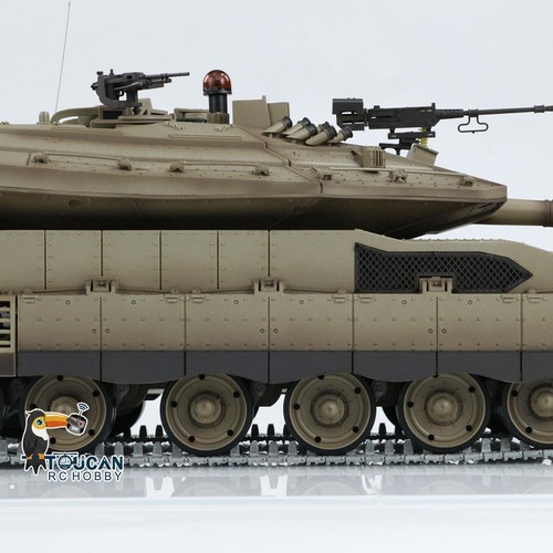 HengLong RC Infrared Tank 1/16 IDF Merkava MK IV BB Smoking 360°Turret Rotary - Picture 21 of 24