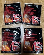 NEW Little Hotties Toe Warmers 5 Hours Air Activated Four Pack