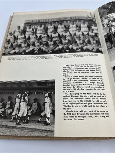 EX 1967 “IBIS” University of Miami FL Hurricanes Yearbook Very Very Good Cond. - Picture 15 of 24