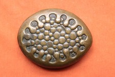 Vintage Hand Made Solid Bronze Cast Western Belt Buckle