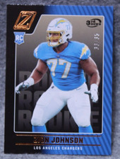 Zion Johnson 2022 Panini Zenith 3rd Down Gold 33/35 SSP Rookie Card #175