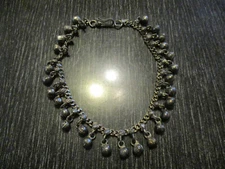 Vtg 25 Bell ANKLE BRACELET/Anklet 10" Gypsy/Boho/Belly Dancing Silver Tone Charm