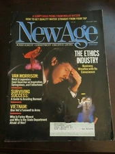 New Age Magazine August 1985 The Ethics Industry Van Morrison Vietnam (K)