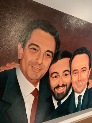 The Three Tenors Original Art Painting by Master Artist A. Leprohon