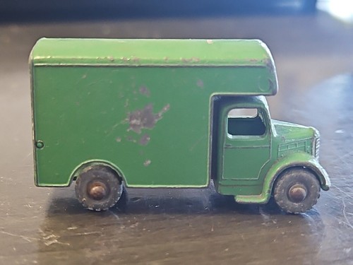 RARE VINTAGE GREEN CAR MATCHBOX Lesney England Delivery Moving Box Truck Diecast - Picture 3 of 8