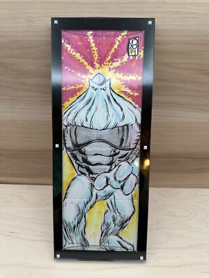 Marvel Premier Magnetic Sketch Booklet Card Holder Display Case 4 Panel Black